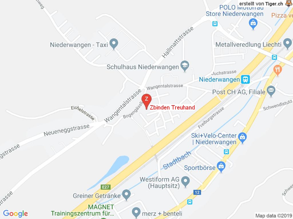 Standort Zbinden Treuhand + Partner GmbH in 3172 Niederwangen