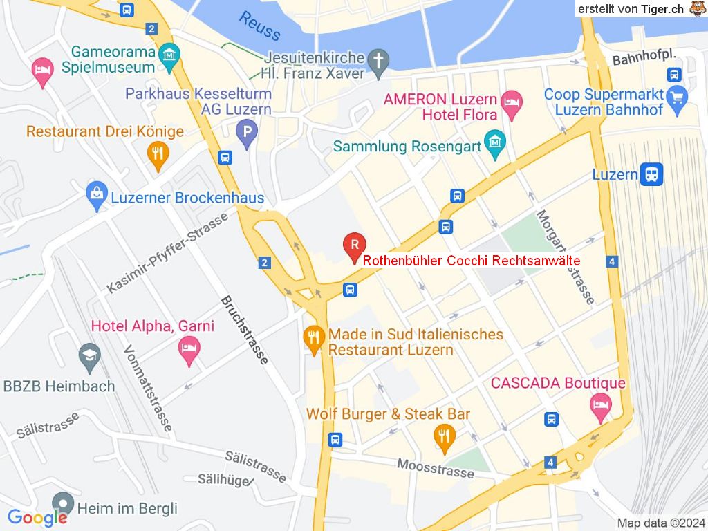 Standort Rothenbühler Cocchi Rechtsanwälte in 6002 Luzern