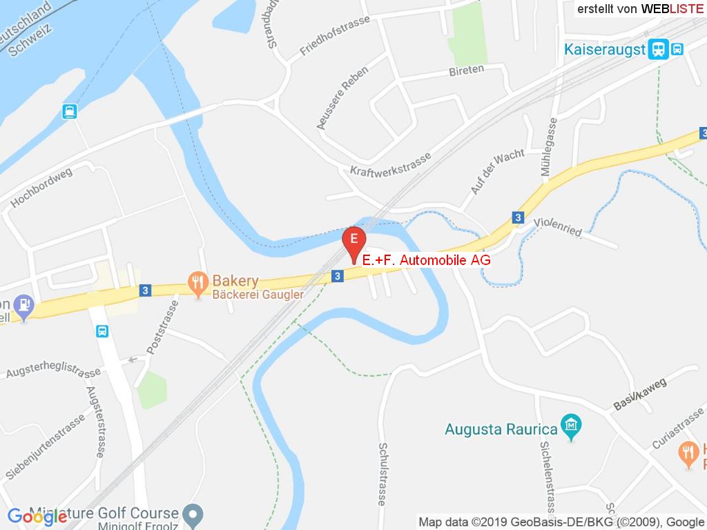 Standort E.+F. Automobile AG in 4302 Augst BL