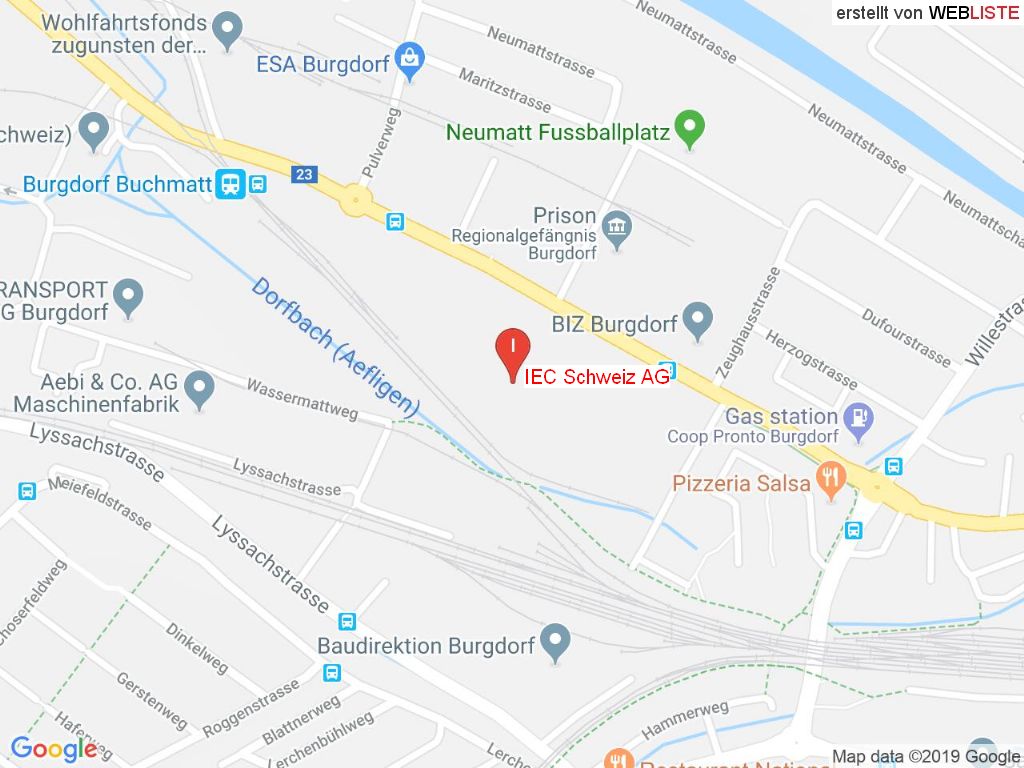 Standort IEC Schweiz AG in 3400 Burgdorf