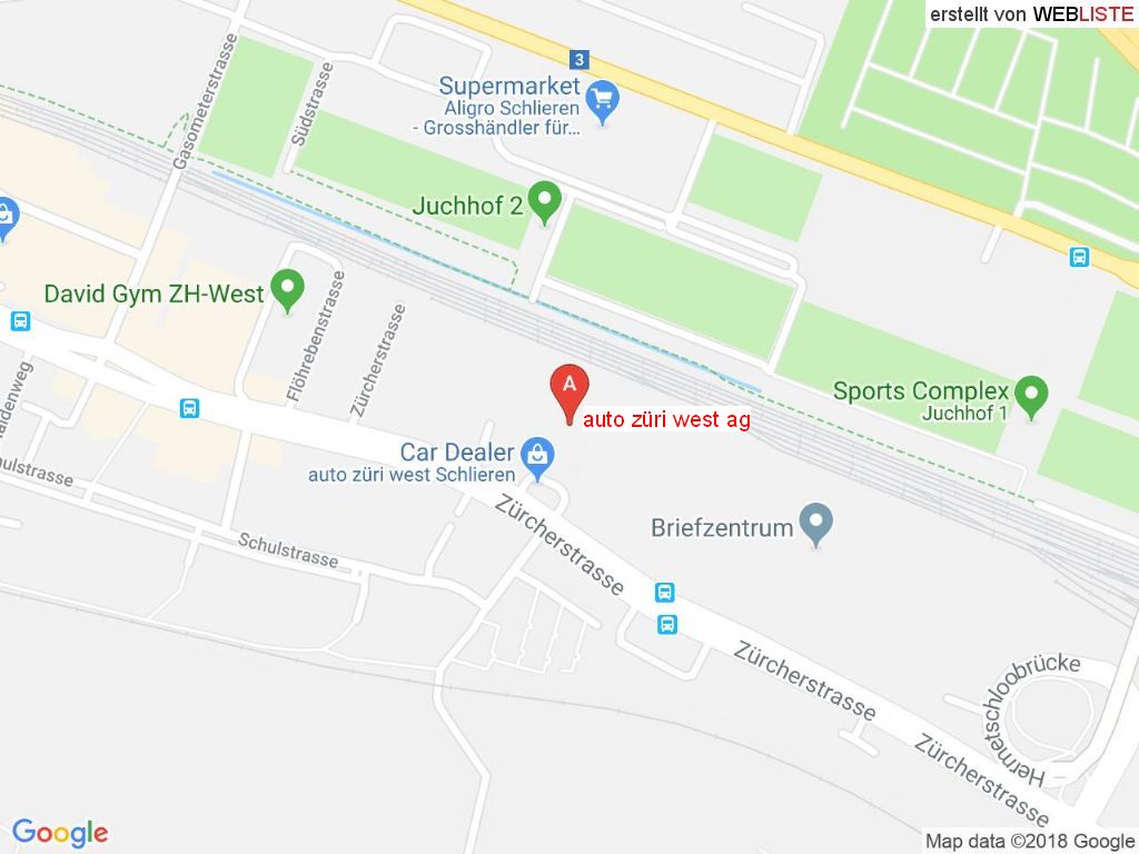 Standort auto züri west ag in 8952 Schlieren