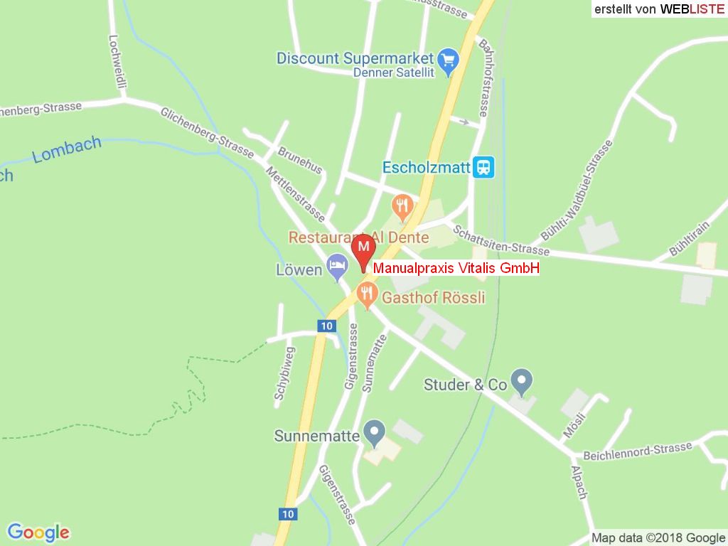 Standort Manualpraxis Vitalis GmbH in 6182 Escholzmatt