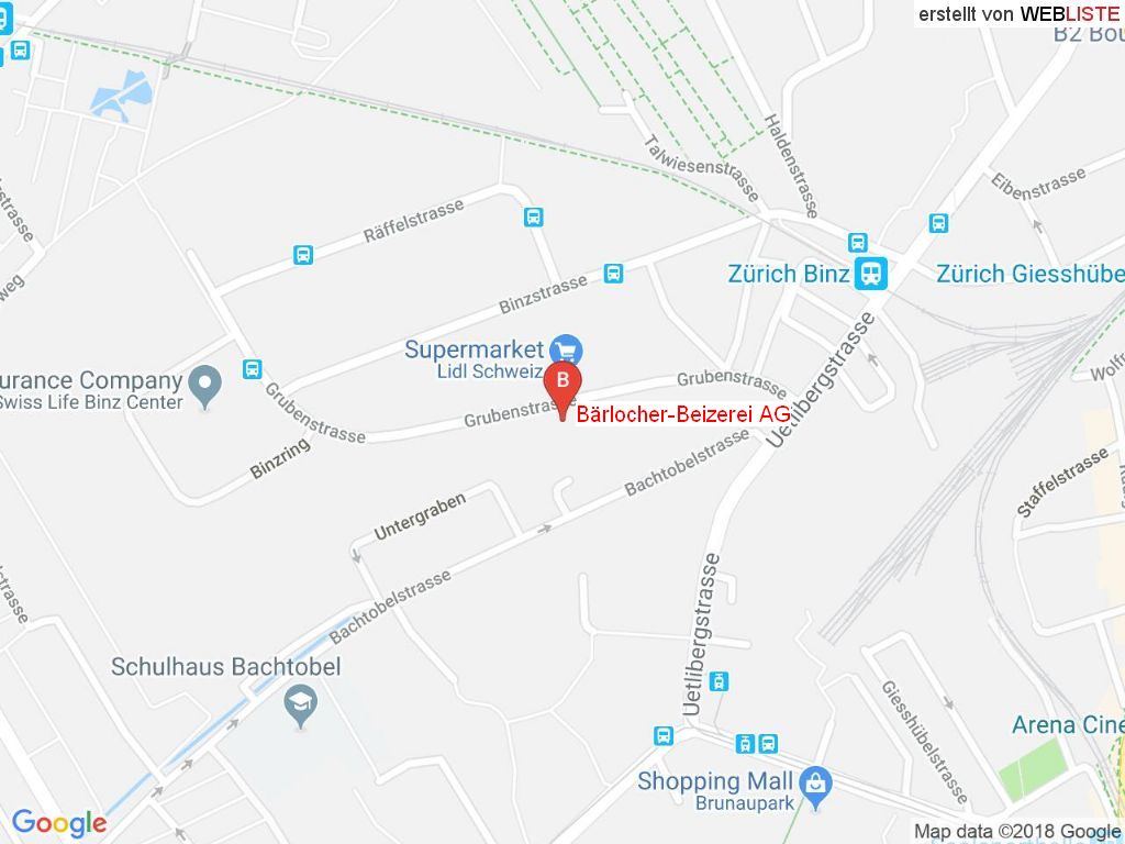 Standort Bärlocher-Beizerei AG in 8045 Zürich