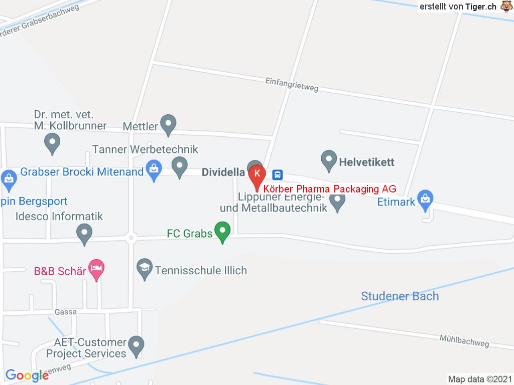 Standort Körber Pharma Packaging AG in 9472 Grabs