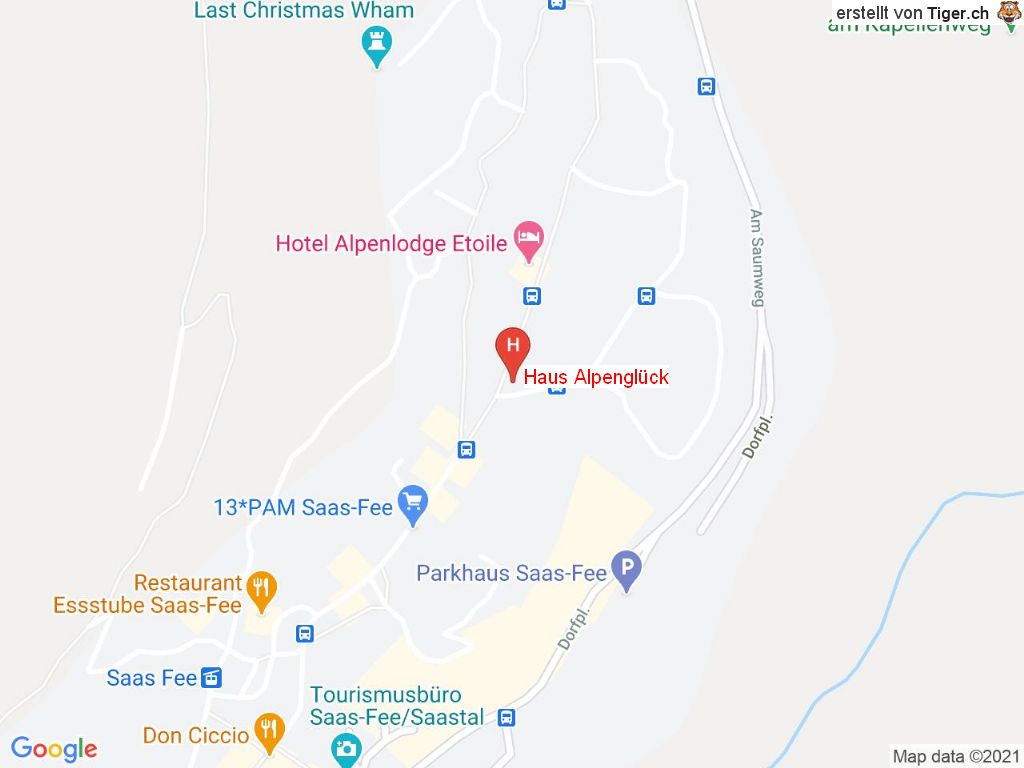 Standort Haus Alpenglück in 3906 Saas-Fee