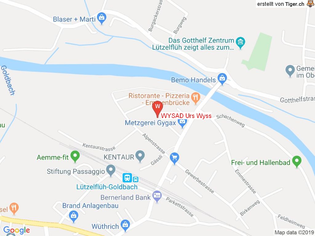 Standort WYSAD Urs Wyss in 3432 Lützelflüh