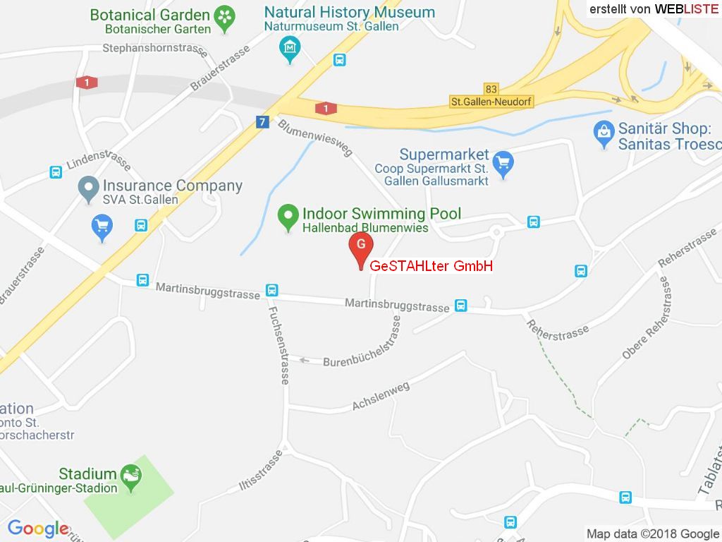 Standort GeSTAHLter GmbH in 9016 St. Gallen