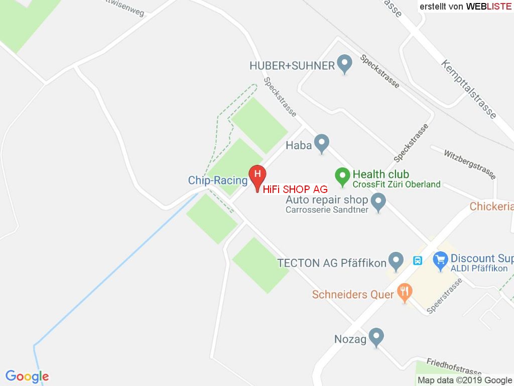 Standort HiFi SHOP AG in 8330 Pfäffikon ZH