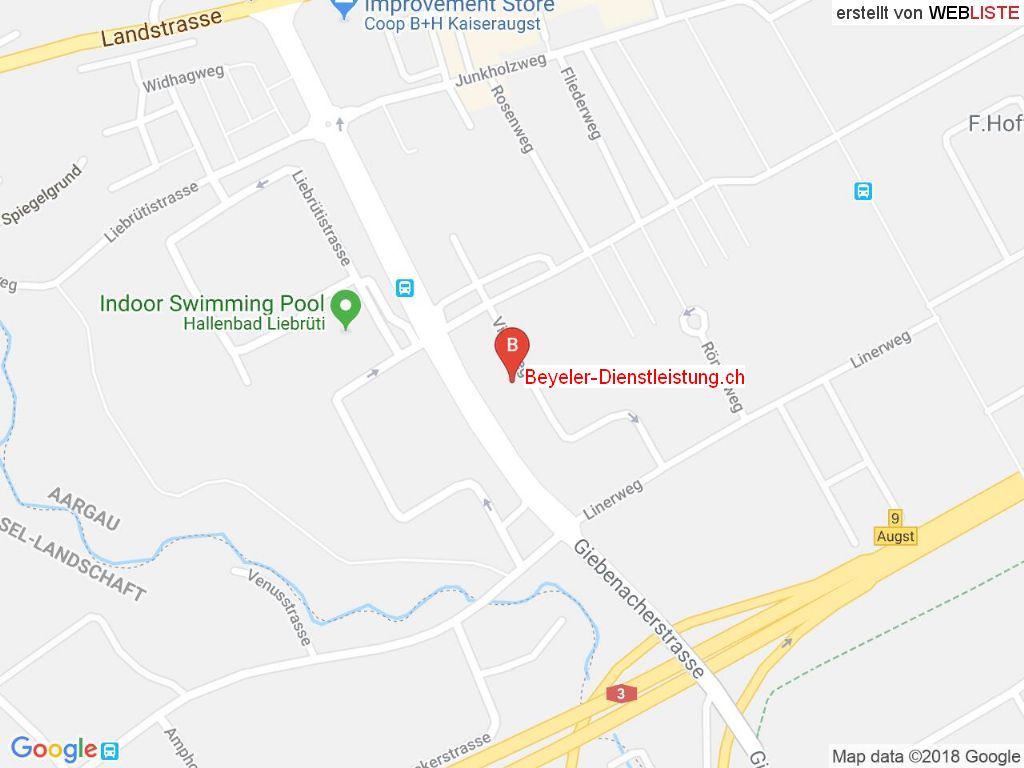 Standort Beyeler-Dienstleistung.ch in 4303 Kaiseraugst