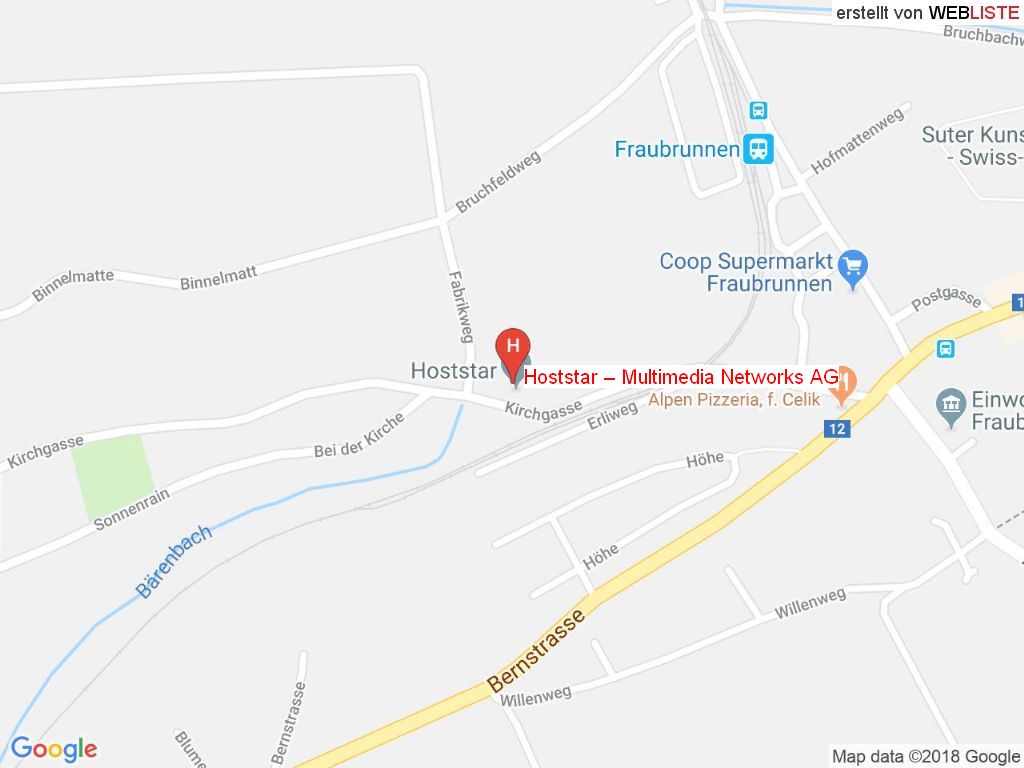 Standort Hoststar - Multimedia Networks AG in 3312 Fraubrunnen