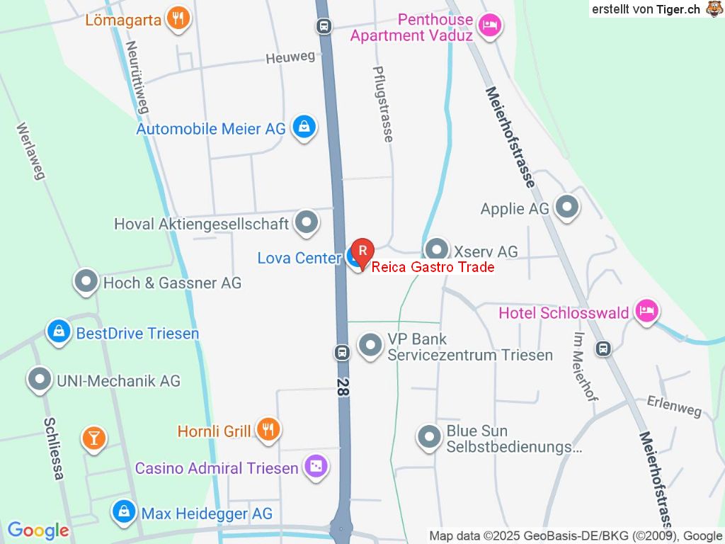 Standort Reica Gastro Trade in 9495 Triesen