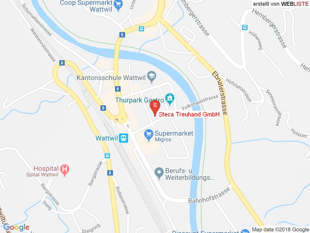 Standort Steca Treuhand GmbH in 9630 Wattwil