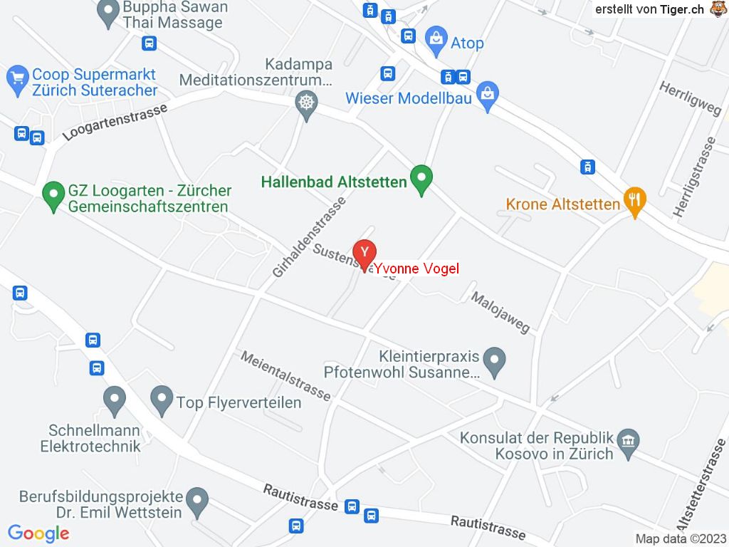 Standort Yvonne Vogel in 8048 Zürich