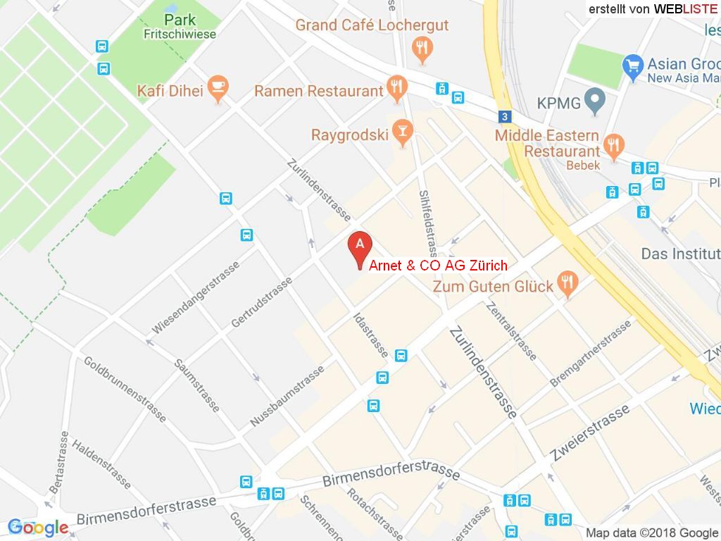 Standort Arnet & CO AG in 8003 Zürich