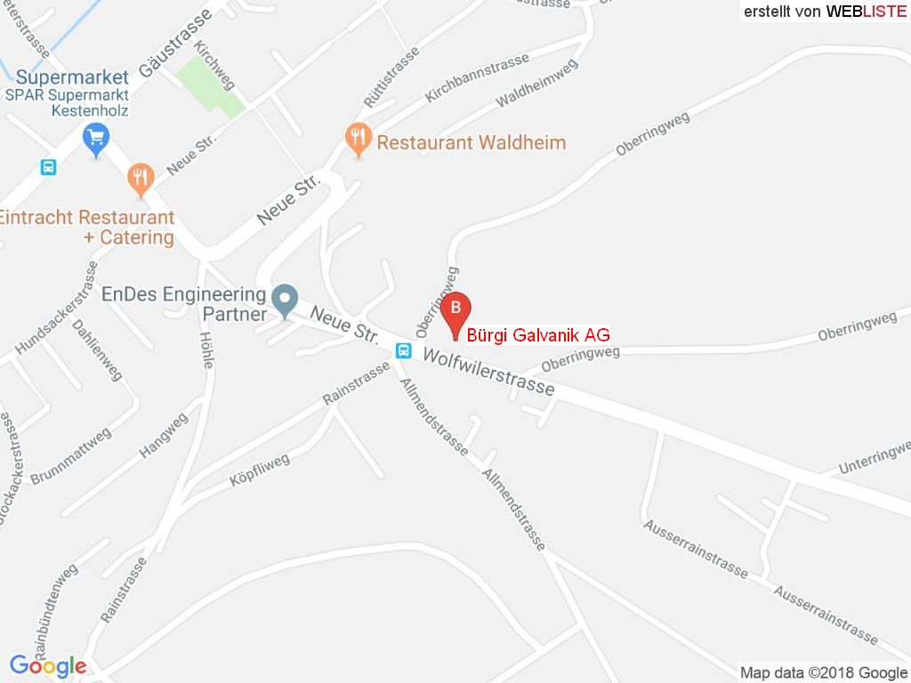 Standort Bürgi Galvanik AG in 4703 Kestenholz