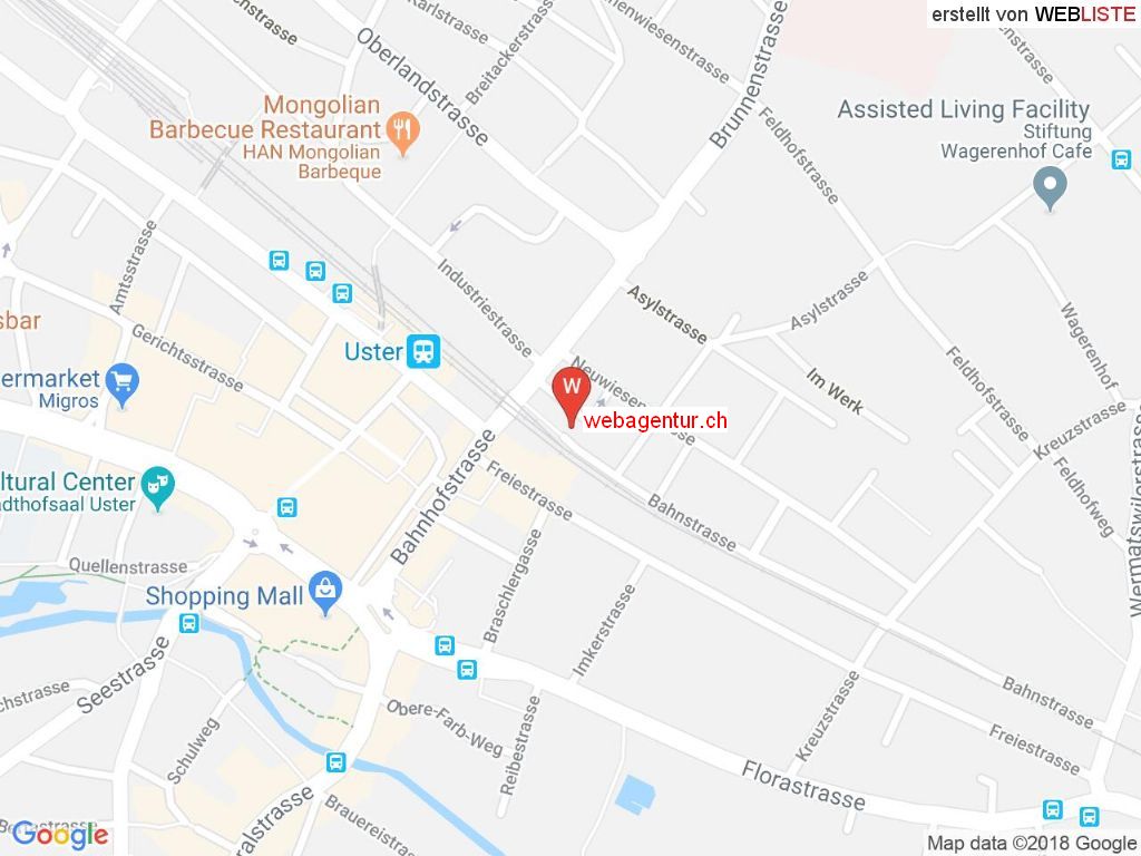 Standort webagentur.ch in 8610 Uster
