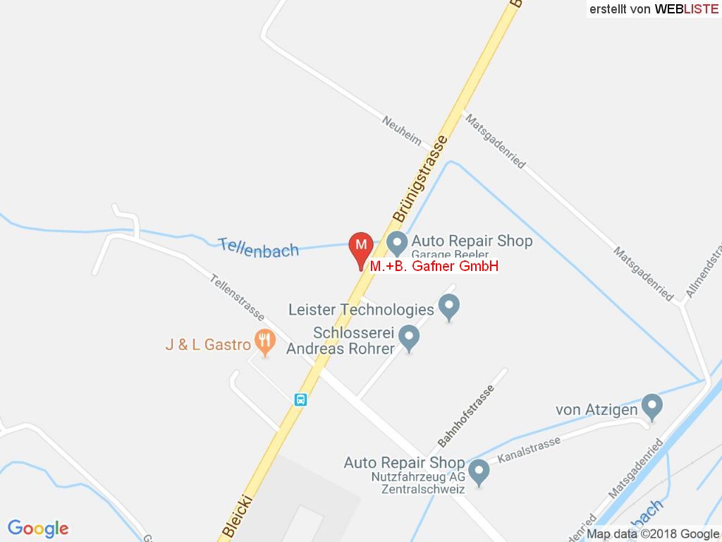Standort M.+B. Gafner GmbH in 6056 Kägiswil