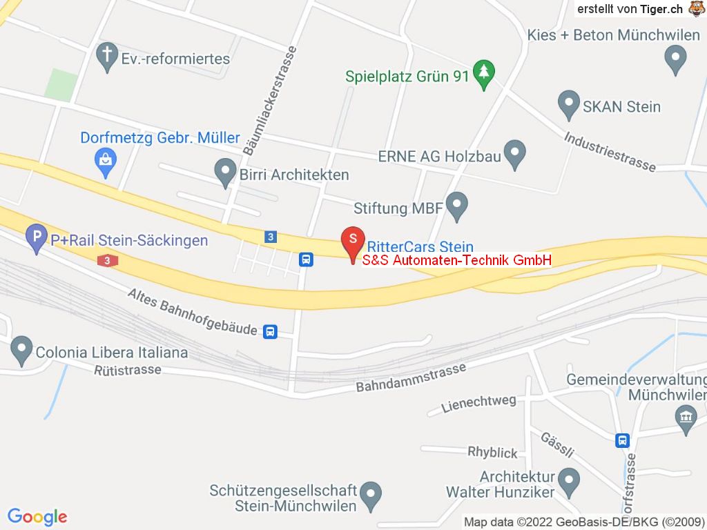 Standort S&S Automaten-Technik GmbH in 4332 Stein AG
