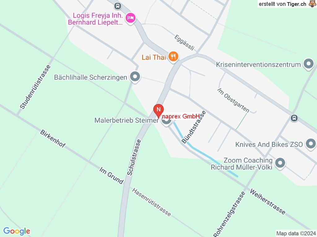 Standort naprex GmbH in 8596 Scherzingen