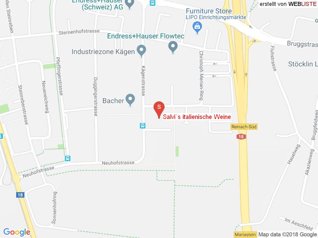 Standort Salvi's italienische Weine in 4153 Reinach BL