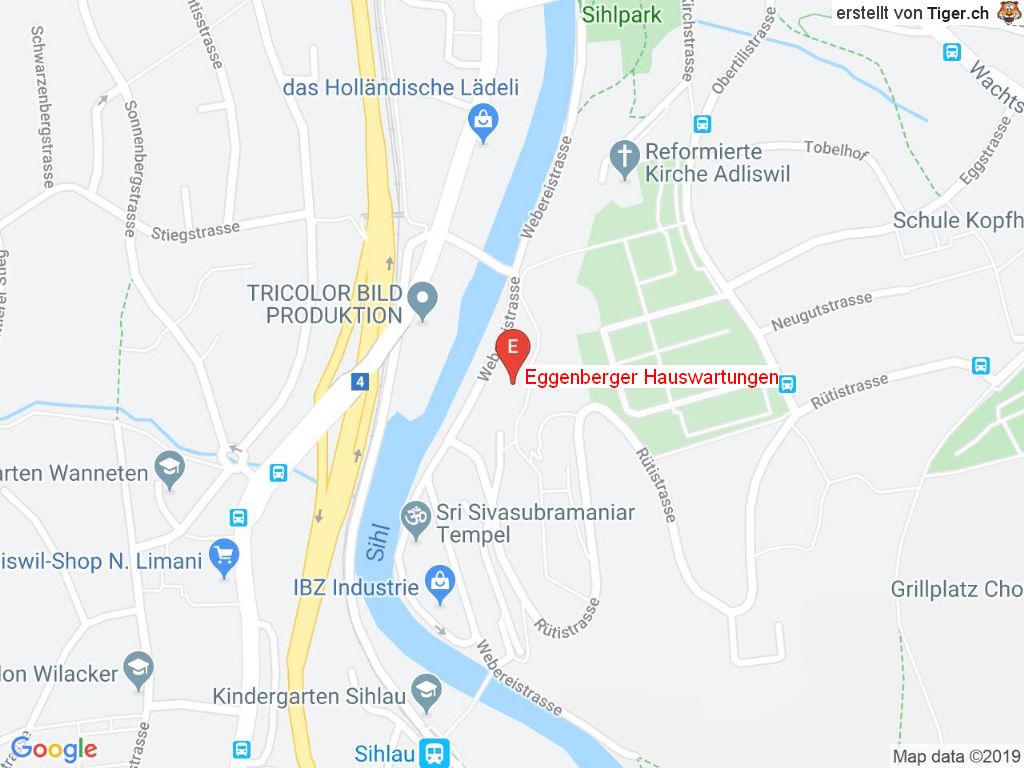 Standort Eggenberger Hauswartungen GmbH in 8134 Adliswil