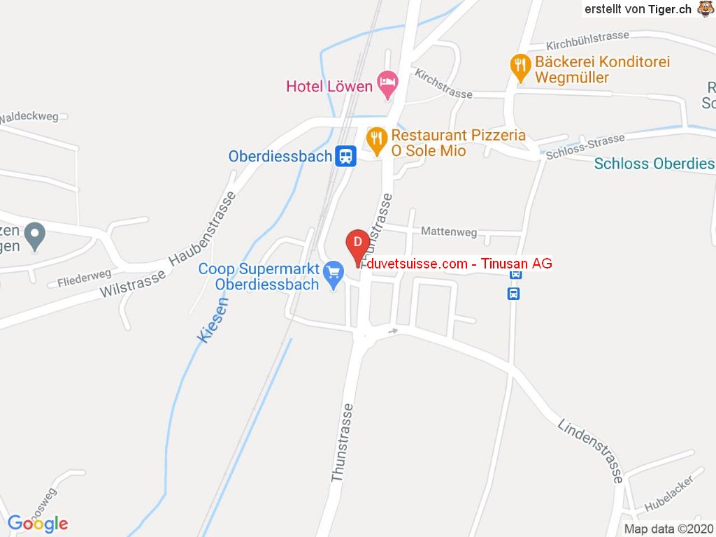 Standort duvetsuisse.com - Tinusan AG in 3672 Oberdiessbach