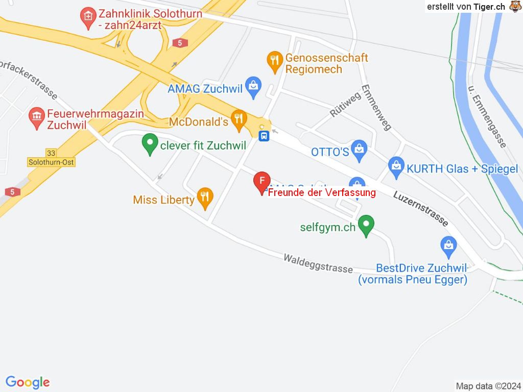 Standort Freunde der Verfassung in 4528 Zuchwil