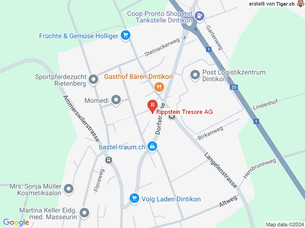 Standort Rippstein Tresore AG in 5606 Dintikon