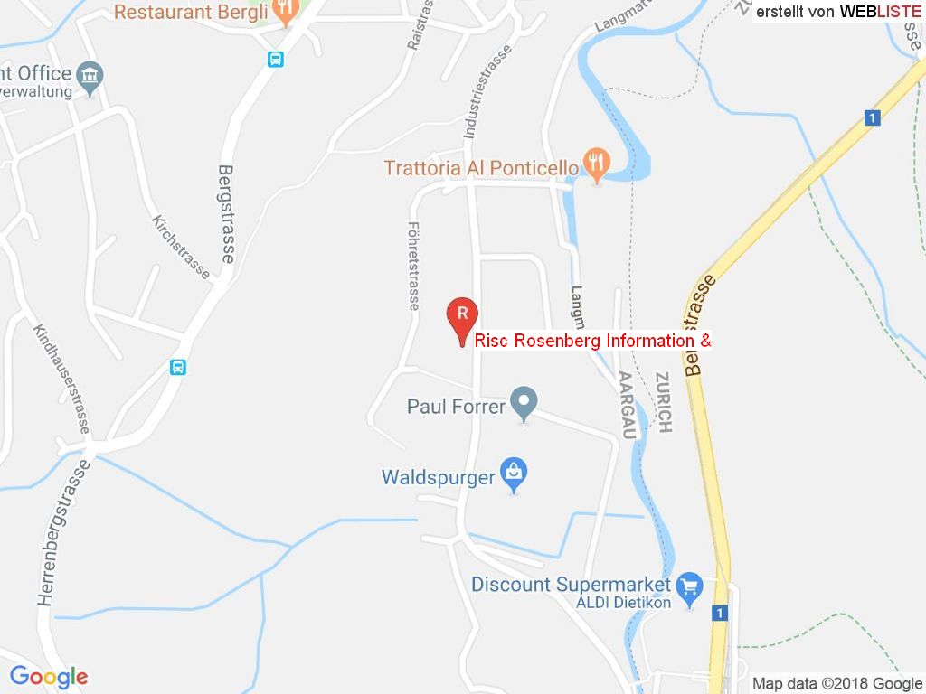 Standort Risc Rosenberg Information & in 8962 Bergdietikon