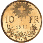 Goldvreneli 10 Fr - Rückseite