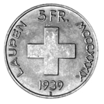 Fünfliber Laupenkrieg - Rückseite
