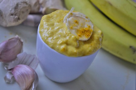 Bananen Curry Dip
