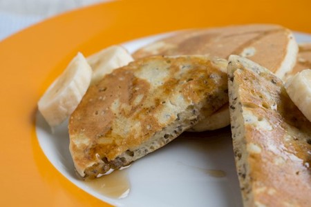 Chia Bananen Pancakes