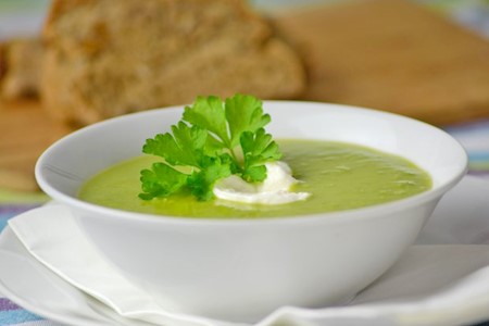 Erbsencrèmesuppe