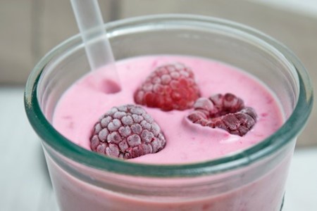 Erfrischender Himbeerdrink