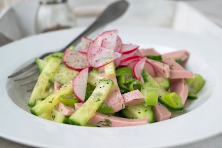 Gurken Wurst Salat