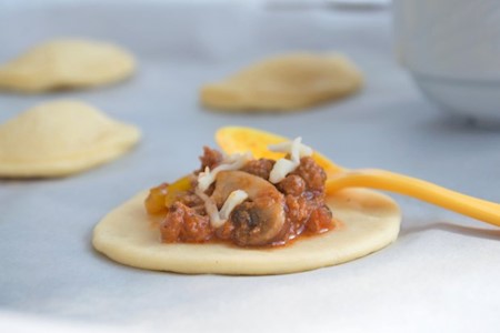 Hackfleisch in Teigtaschen
