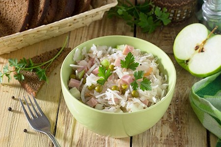Honig Sauerkraut mit Äpfeln