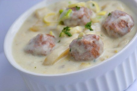 Kartoffelragout mit Lauch