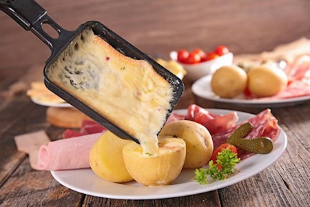 Krabben Raclette