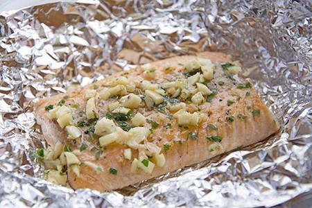 Lachs in Alufolie