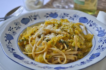 Linguine mit Kürbis und Minze