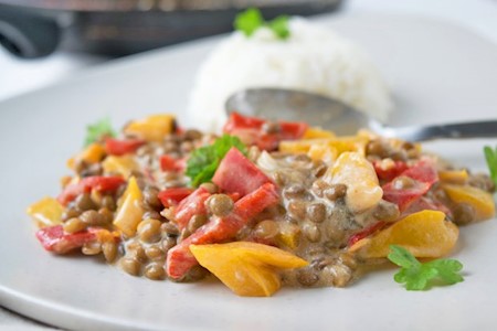 Linsen Gemüse Curry