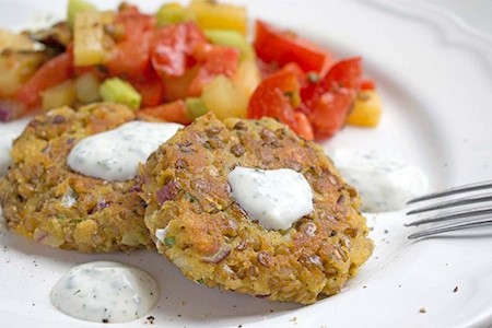 Linsen Lauch Plätzli