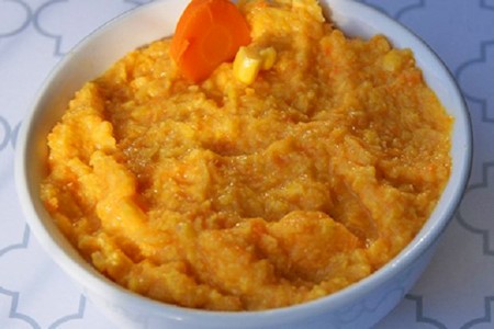 Maisbrei mit Rüebli