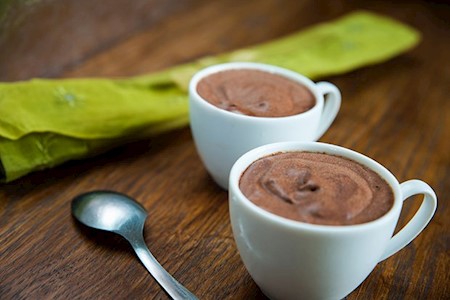 Mousse au chocolat mit Espresso