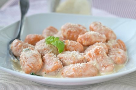Nocken mit Gorgonzola