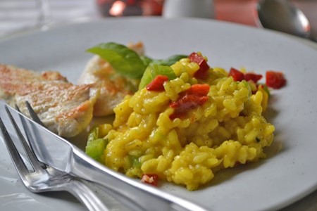 Pepperoni Marsala Risotto