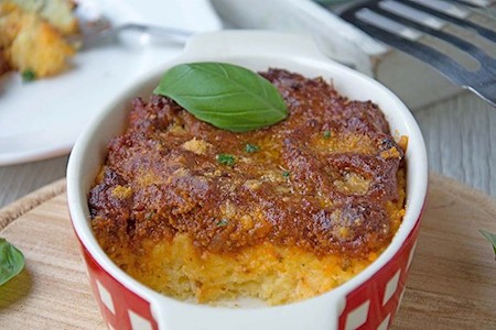 Polenta Auflauf mit Hackfleisch