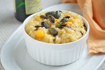 Sämiger Kürbis Risotto